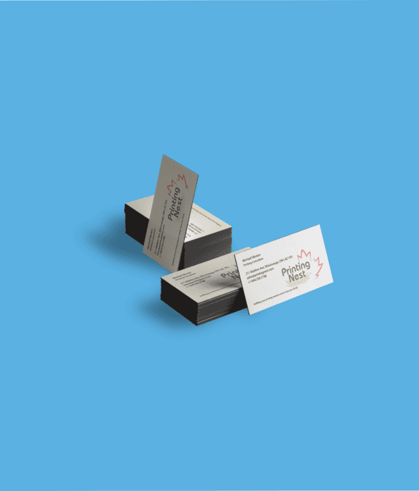 Black Edge Custom Printed Business Cards Printing Nest