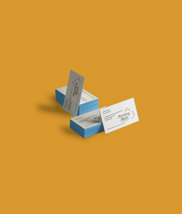 Blue Edge Custom Printed Business Cards Printing Nest