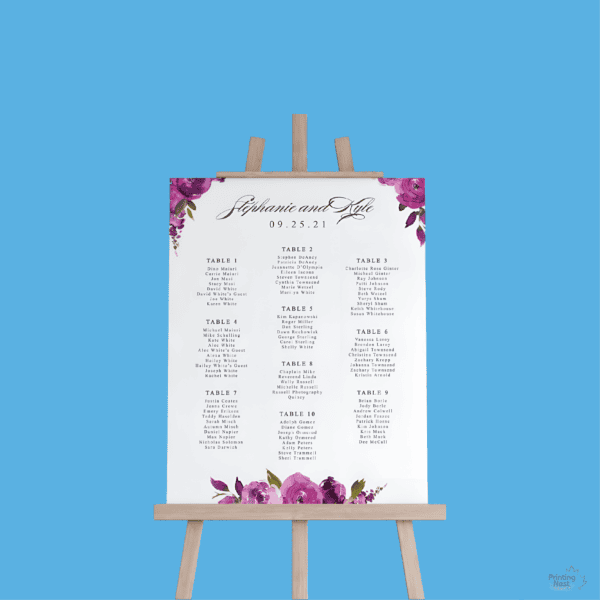 Custom Foamcore Signs for Weddings Printing Nest