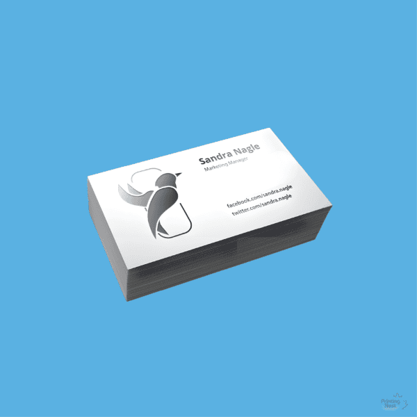 Custom Printed Black Foil Stamped Business Cards Orange County Printing Nest