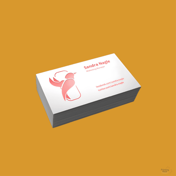 Custom Printed Foil Stamped Business Cards Santa Ana Printing Nest