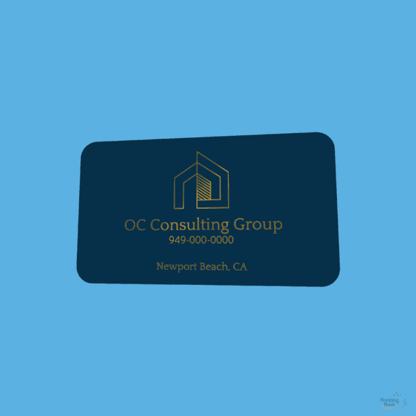 Custom Printed Gold Foil Business Cards Orange County Printing Nest