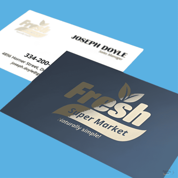 Custom Printed Matte Foil Stamped Business Cards Orange County Printing Nest