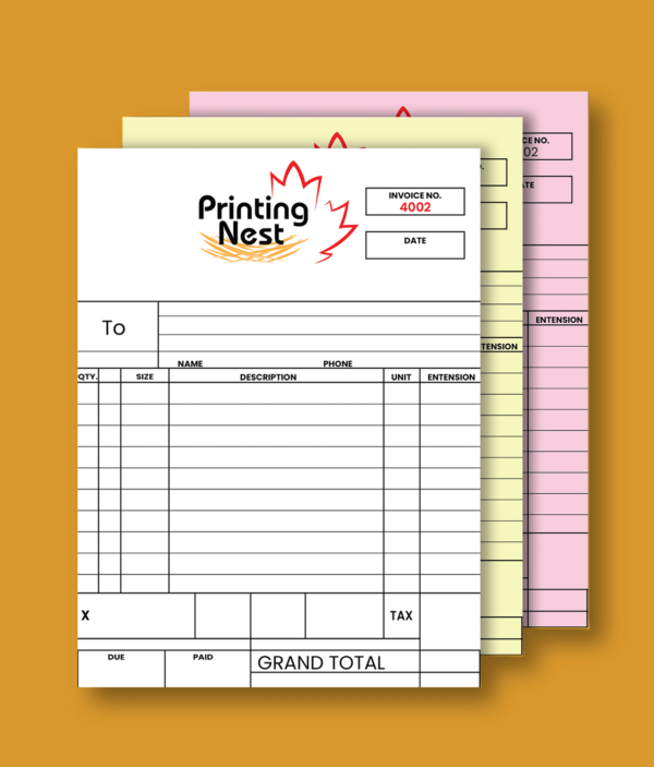 Custom Printed NCR Forms Printing Nest