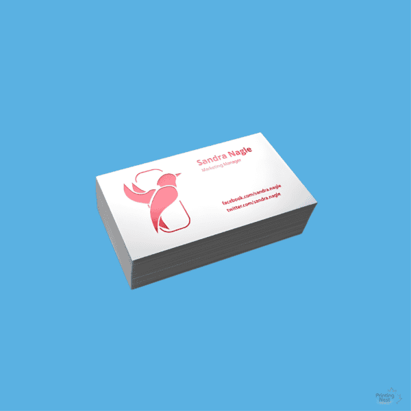 Custom Printed Pink Foil Stamped Business Cards Orange County Printing Nest