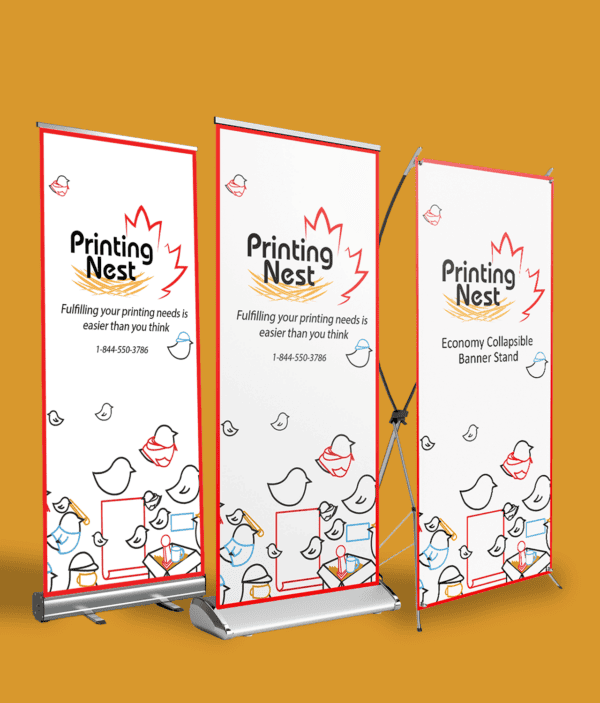 Custom Printed Retractable Banner with Stand Printing Nest