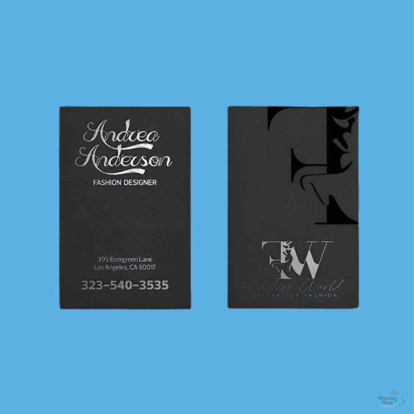 Custom Printed Shiny Foil Stamped Business Cards Orange County Printing Nest