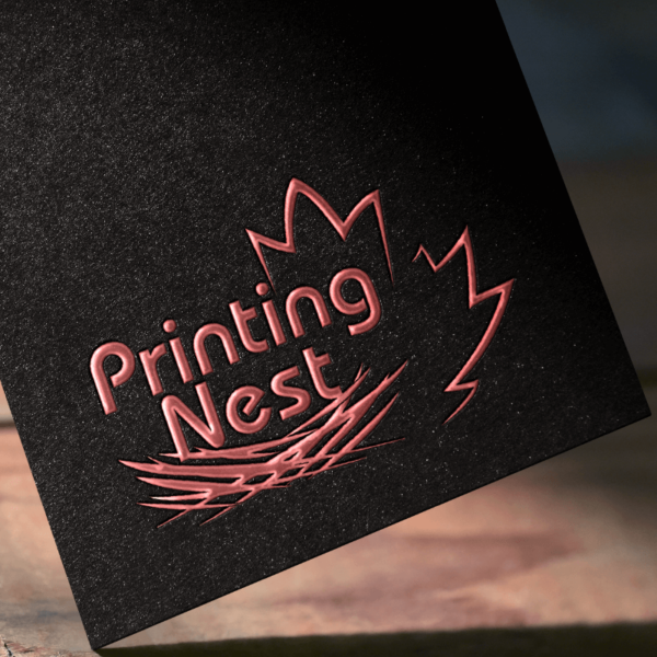 Red Foil Business Cards Printing Nest