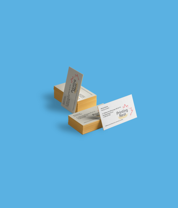 Yellow Edge Custom Printed Business Card Printing Nest