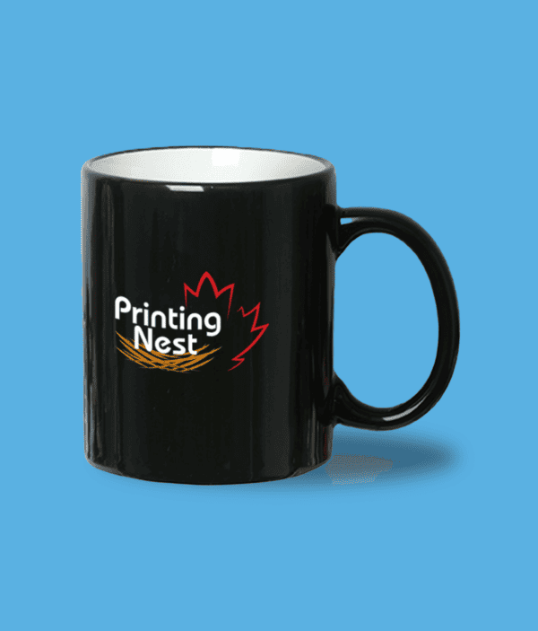 Custom Printed Black Mug Printing Nest