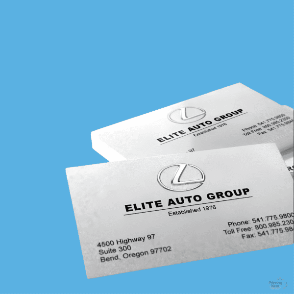 Custom Printed Pearl Business Cards Orange County Printing Nest
