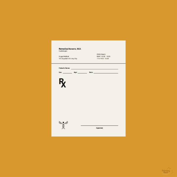 Custom Printed Prescription Notepads Orange County Printing Nest