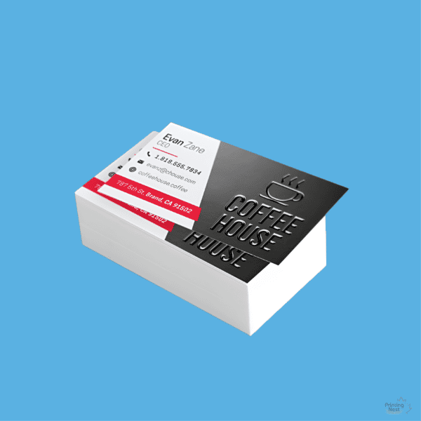 Custom Printed Raised Spot UV Business Cards Orange County Printing Nest