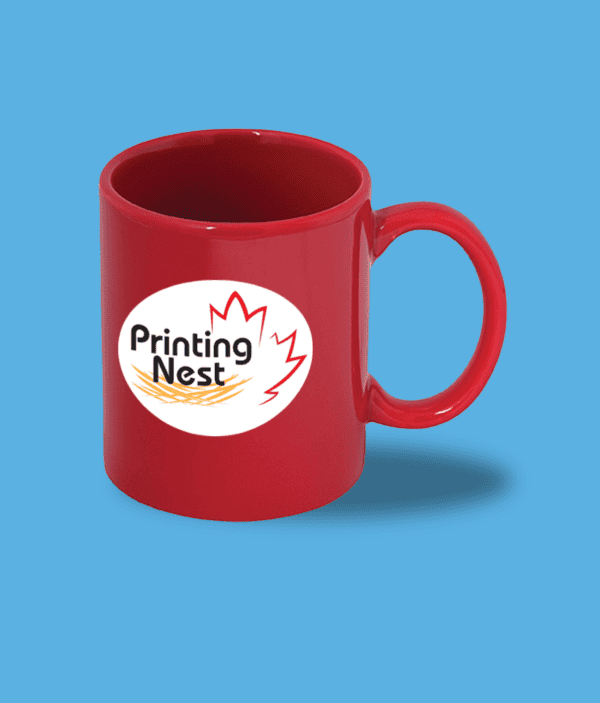 Custom Printed Red Mug Printing Nest