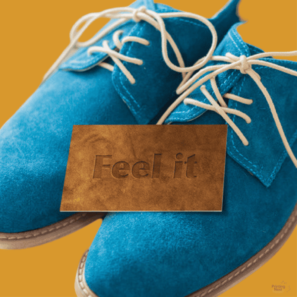 Custom Printed Suede Business Cards Material Printing Nest