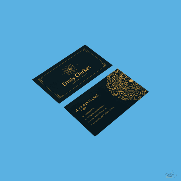 Custom Printed Suede Business Cards Orange County Printing Nest