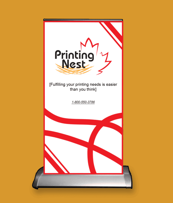 Custom Printed Tabletop Retractable Banner Large Printing Nest