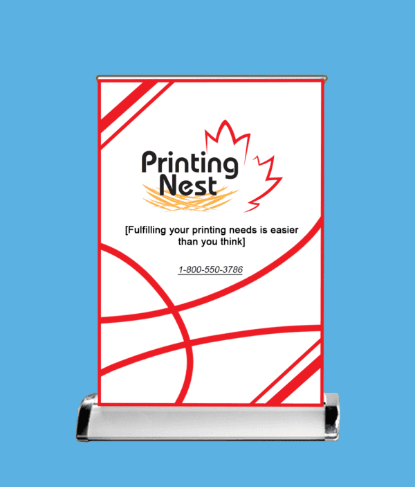 Custom Printed Tabletop Retractable Banner Medium Printing Nest