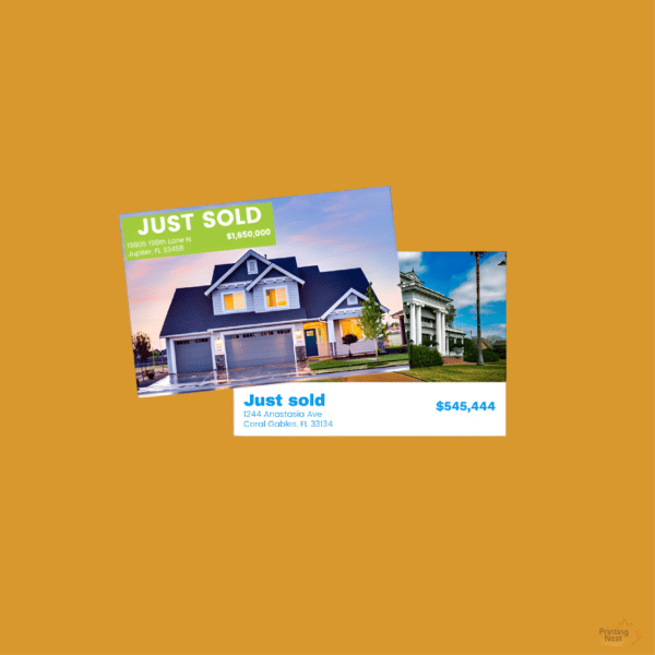 Custom UV Glossy Postcards for Realtors in OC Printing Nest