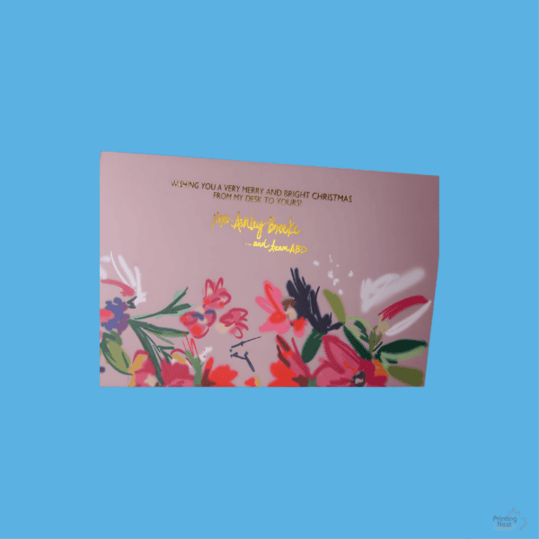 Gold Foil on Card OC Printing Nest