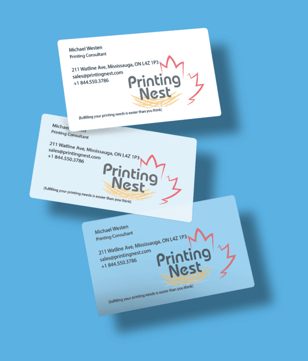 Plastic Business Cards Printing Nest