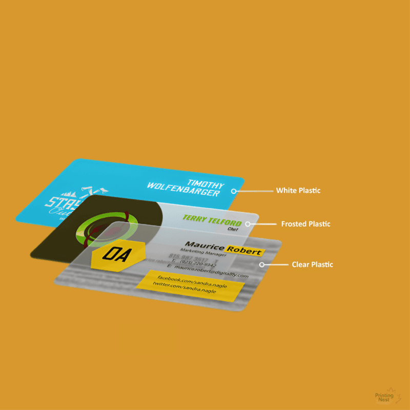 Custom Printed Plastic Business Cards in OC | Printing Nest