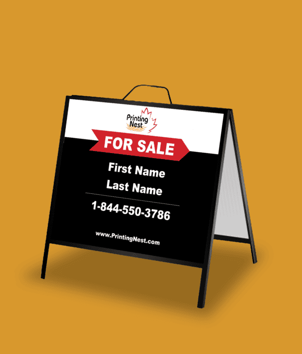 Custom A-Frame Sign for Real Estate Printing Nest