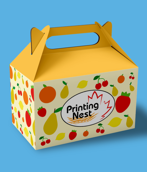 Custom Handle Box Printing Nest