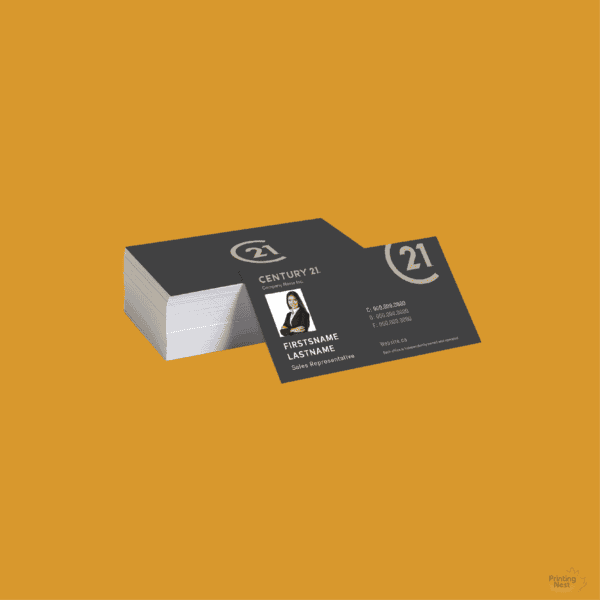 Custom Printed Real Estate Luxury Suede Business Cards OC Printing Nest