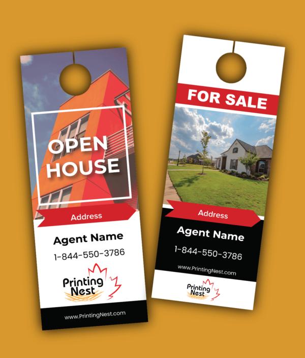 Custom Real Estate Door Hangers Printing Nest