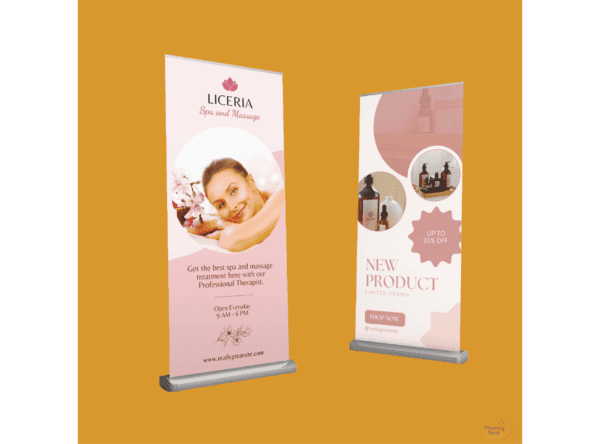 Custom Roll Up Banners in Orange County Printing Nest