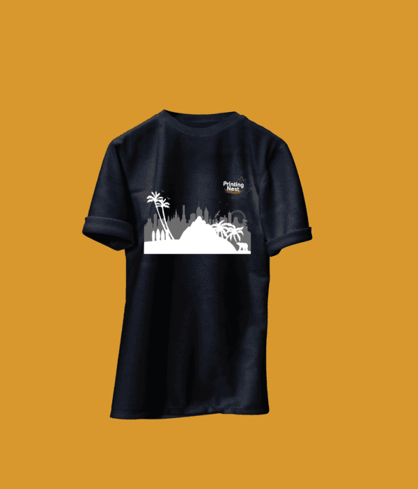 Custom Black DTF Print T-Shirt California Printing Nest