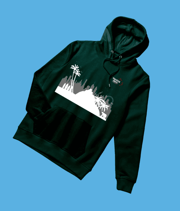 Custom Dark Green DTF Sweater Hoodie Printing Nest