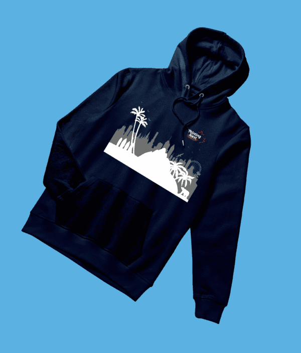 Custom Dark Navy DTF Sweater Hoodie Printing Nest
