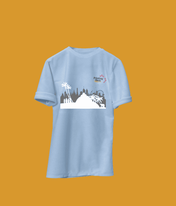 Custom Grand Blue DTF Print T-Shirt California Printing Nest
