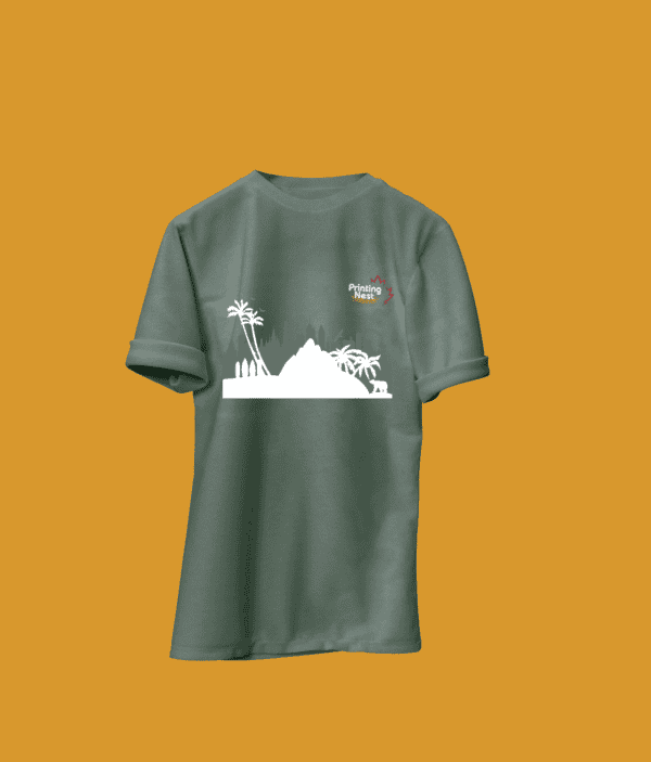 Custom Green DTF Print T-Shirt California Printing Nest