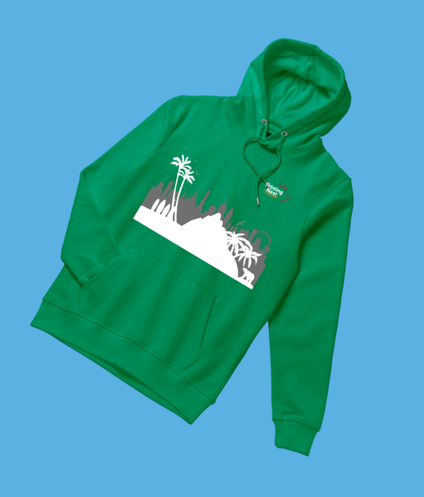 Custom Kelly Green DTF Sweater Hoodie Printing Nest