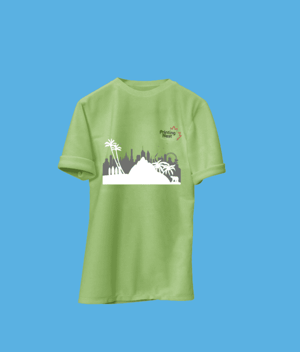 Custom Lime DTF Print T-Shirt California Printing Nest