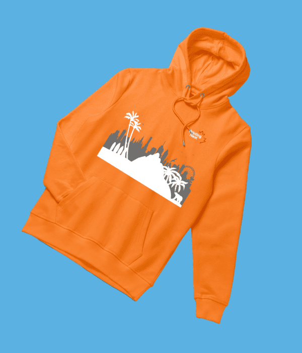 Custom Orange DTF Sweater Hoodie Printing Nest
