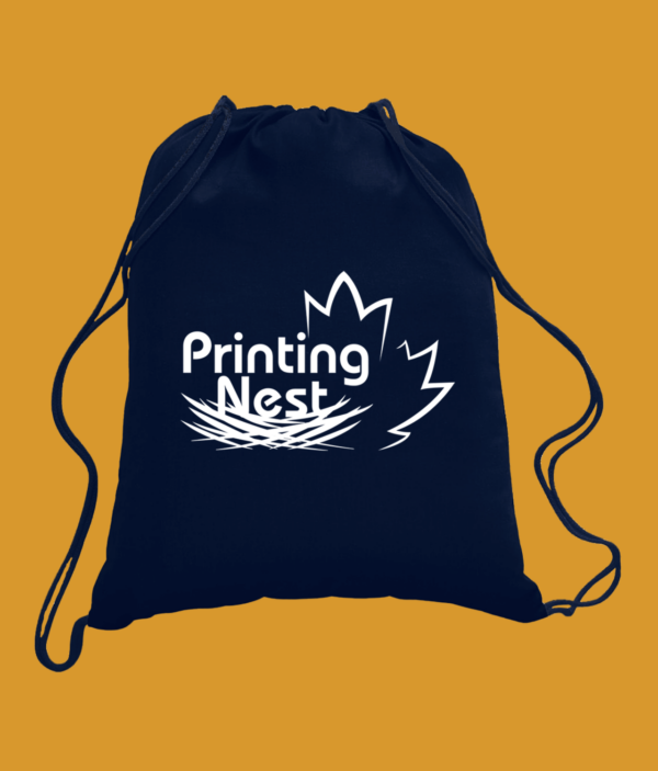 Custom Printed Drawstring-Bag-Dark-Navy Printing Nest
