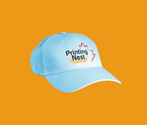 Custom Printed Embroidered Baby Blue Caps Printing Nest