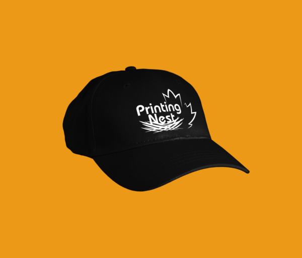 Custom Printed Embroidered Black Caps Printing Nest