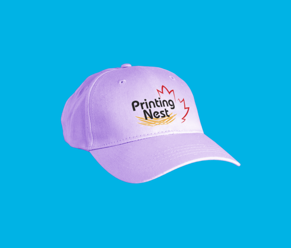 Custom Printed Embroidered Lilac Caps Printing Nest