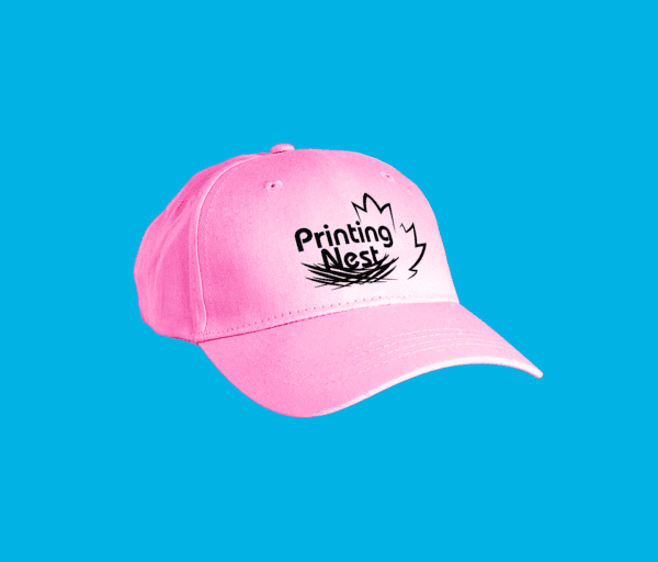 Custom Printed Embroidered Pink Caps Printing Nest
