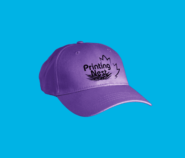Custom Printed Embroidered Purple Caps Printing Nest