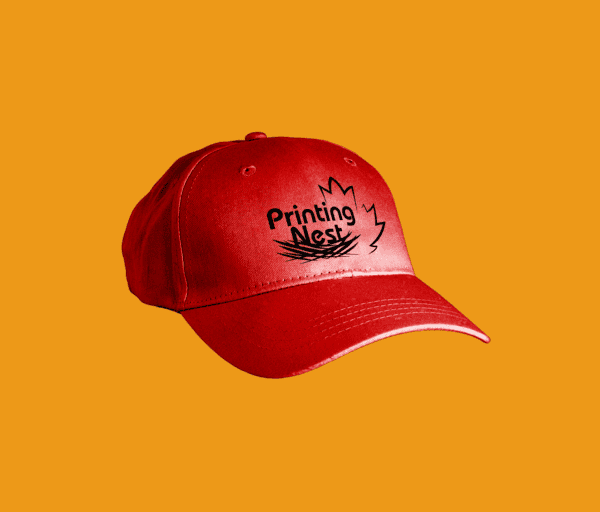 Custom Printed Embroidered Red Caps Printing Nest
