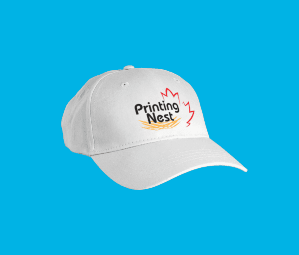Custom Printed Embroidered White Caps Printing Nest