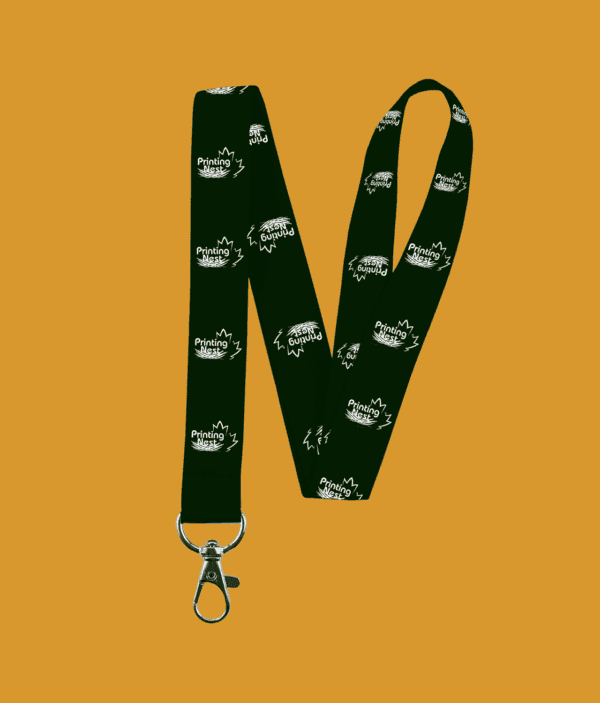 Custom Printed Lanyard Forest Green Printing Nest