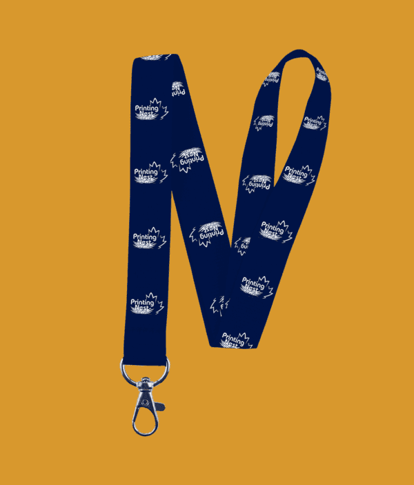 Custom Printed Lanyard Navy Printing Nest