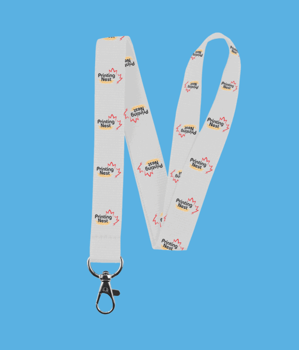 Custom Printed Lanyard White Printing Nest